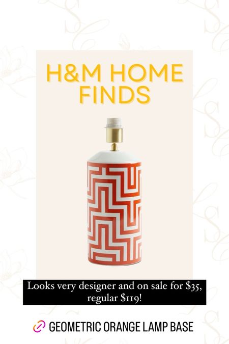 So excited about this lamp base from H&M! Looks very luxe and designer!! 🤩 

#LTKsalealert #LTKhome #LTKstyletip