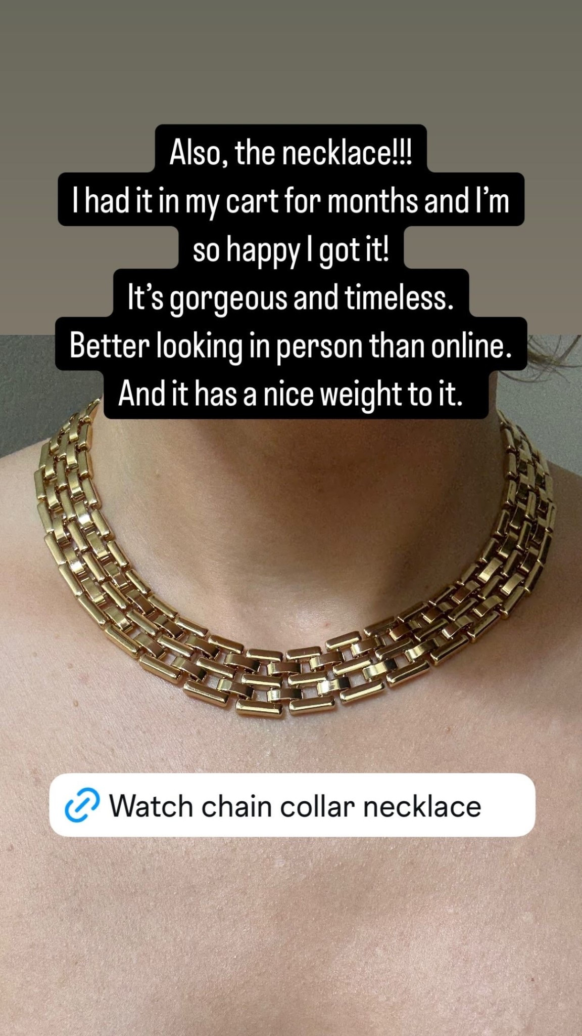 Watch Chan collar necklace, just a timeless necklace! 

#LTKStyleTip #LTKFindsUnder50
