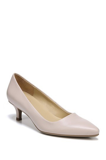 Naturalizer | Gia Leather Kitten Heel Pump - Wide Width Available | Nordstrom Rack | Nordstrom Rack