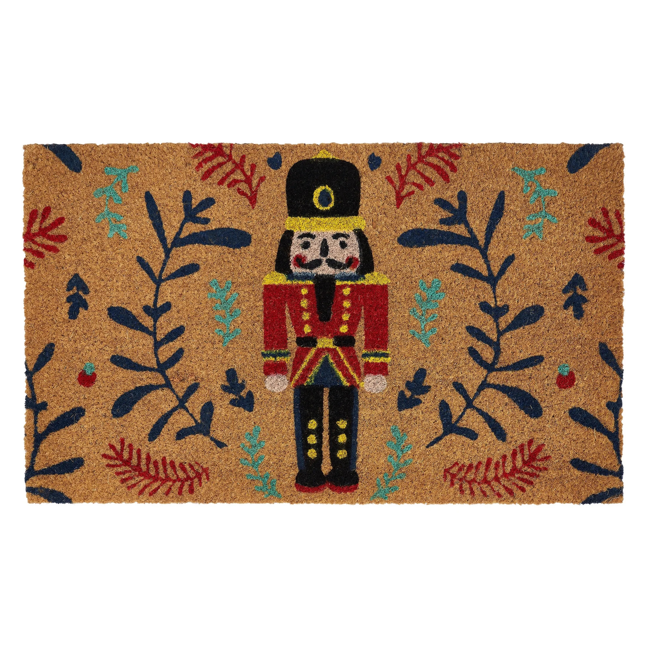VCNY Home Multi Nutcracker Holiday Outdoor Coir Doormat, 18" x 30" | Walmart (US)