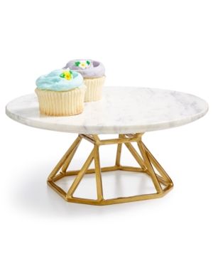 Hotel Collection Round Marble Elevated Server, Created for Macy's | Macys (US)