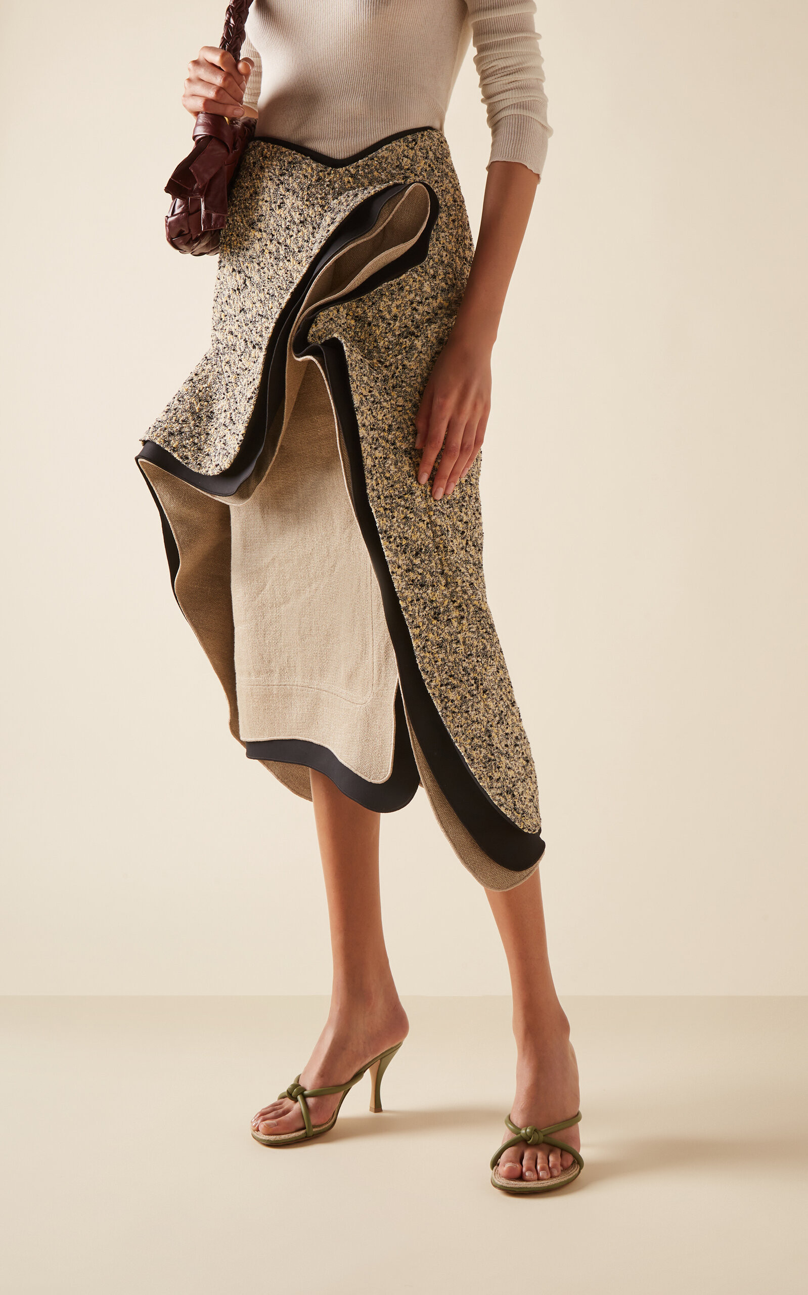 Layered Cotton-Blend Midi Skirt | Moda Operandi (Global)