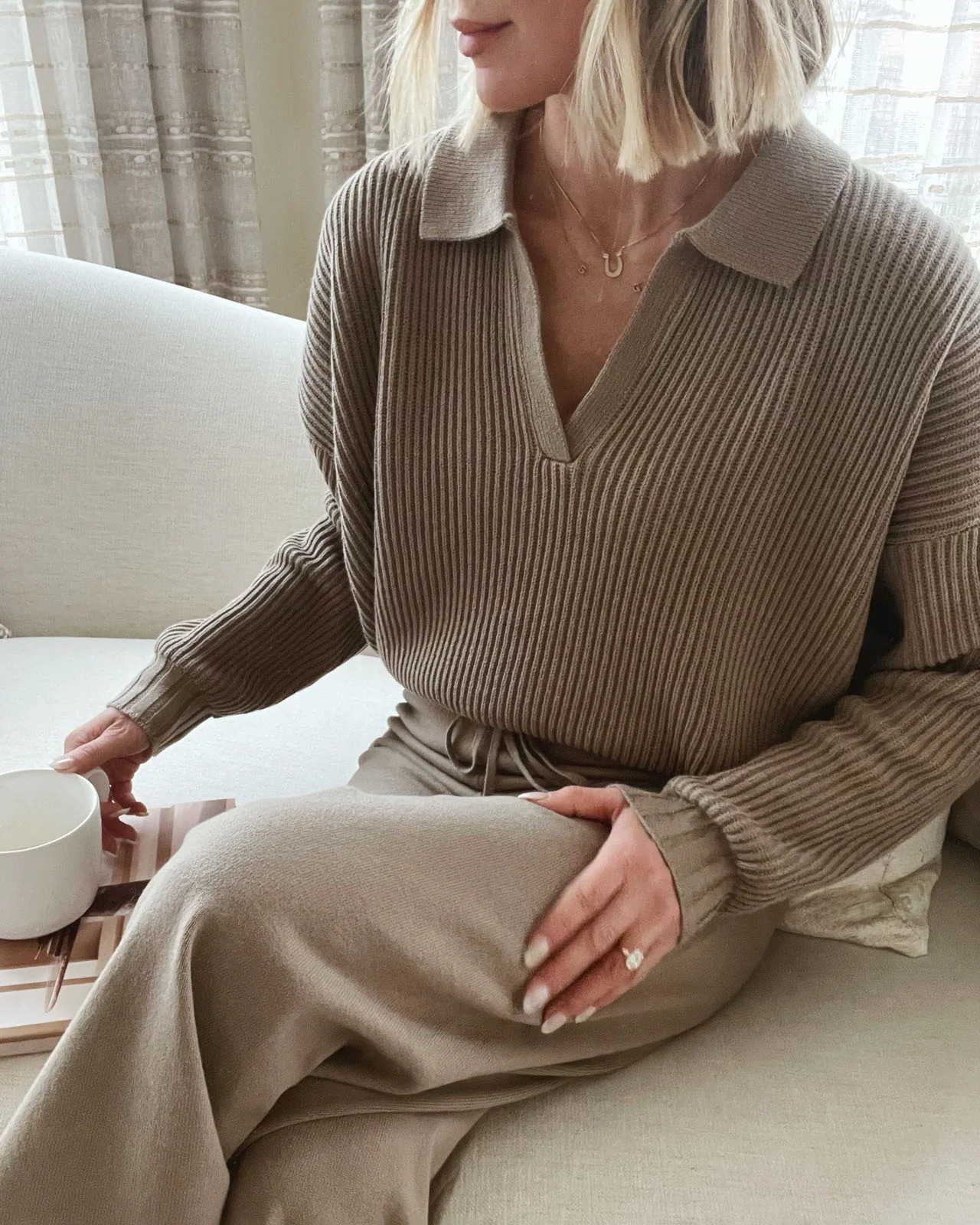 Splendid x @Cellajaneblog Polo Sweater | Splendid