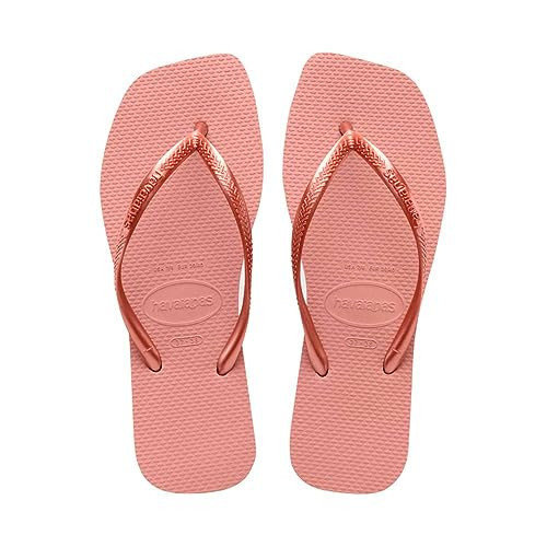 Havaianas Slim Square Toe Sandals Women's Pink Toe Sandals Shoes, pink, 6 US (BRA 35/36) | Amazon (US)