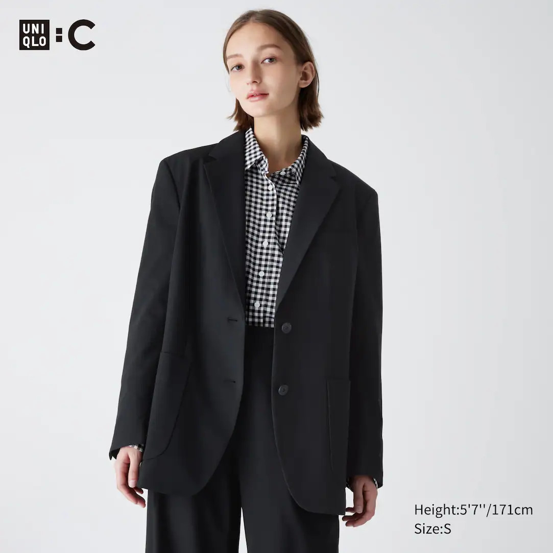 Relaxed Fit Tailored Blazer Jacket | UNIQLO (UK)