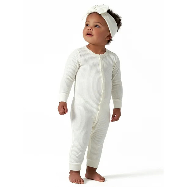 Modern Moments by Gerber Baby Boy or Girl Unisex Long Sleeve Coverall (Newborn - 12 Months) | Walmart (US)