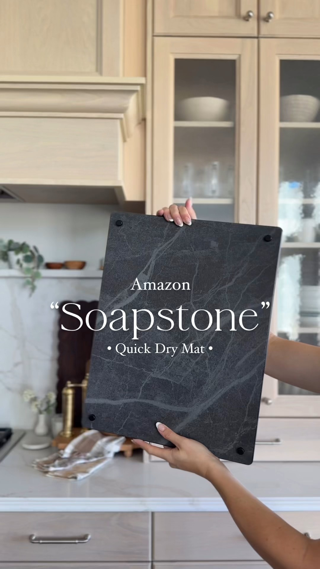 OBSESSED with the look!✨ My quick dry non-toxic natural stone mat from Amazon looks like soapstone in my kitchen. Quick dry mats are a newer trending kitchen find, and I could never find a quick-dry mat I loved until THIS one: Extra large, absorbent, and dries so quickly! Plus, the dramatic dark color and veining makes it look gorgeous on my countertops.

The best (and prettiest) quick dry mat I’ve seen!

I’m linking it on my Amazon storefront in my bio as well. ✌️♥️
https://amzlink.to/az0TXyUUnwAcO

Xoxo,
Andrea

#amazoninfluencerprogram #amazonkitchenfinds #kitchenfinds #kitchen #dryingmat #kitchenmusthaves #amazongadgets #amazonhomefinds #aesthetickitchen #prettykitchen #kitchenideas #cleaninginspo #cleaningideas

#LTKFindsUnder100 #LTKHome #LTKStyleTip