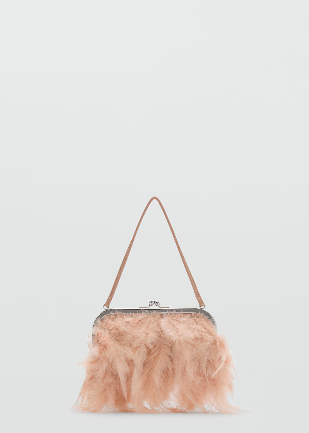 Short-handle feather bag - Women | MANGO United Kingdom | MANGO (UK)