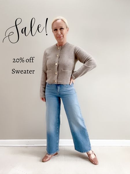 Beige Cardigan is 20% off. Neutral outfit – minimalist outfit – sweater weather – jeans – ballet flats

#LTKsalealert #LTKover40 #LTKshoecrush