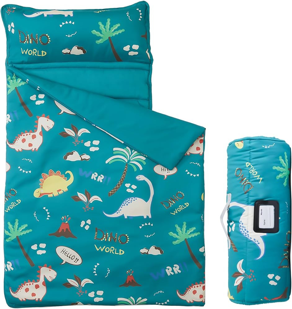 MORAIS Toddler Nap Mat with Pillow and Blanket, 52" x 20" Lightweight and Soft Nap Mat for Presch... | Amazon (US)