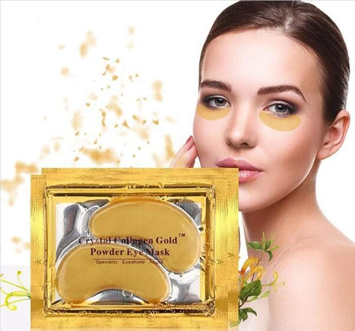 VeniCare Anti Aging Crystal 24K Gold Powder Gel Collagen Eye Masks Sheet Patch (20 Pairs) | Amazon (US)