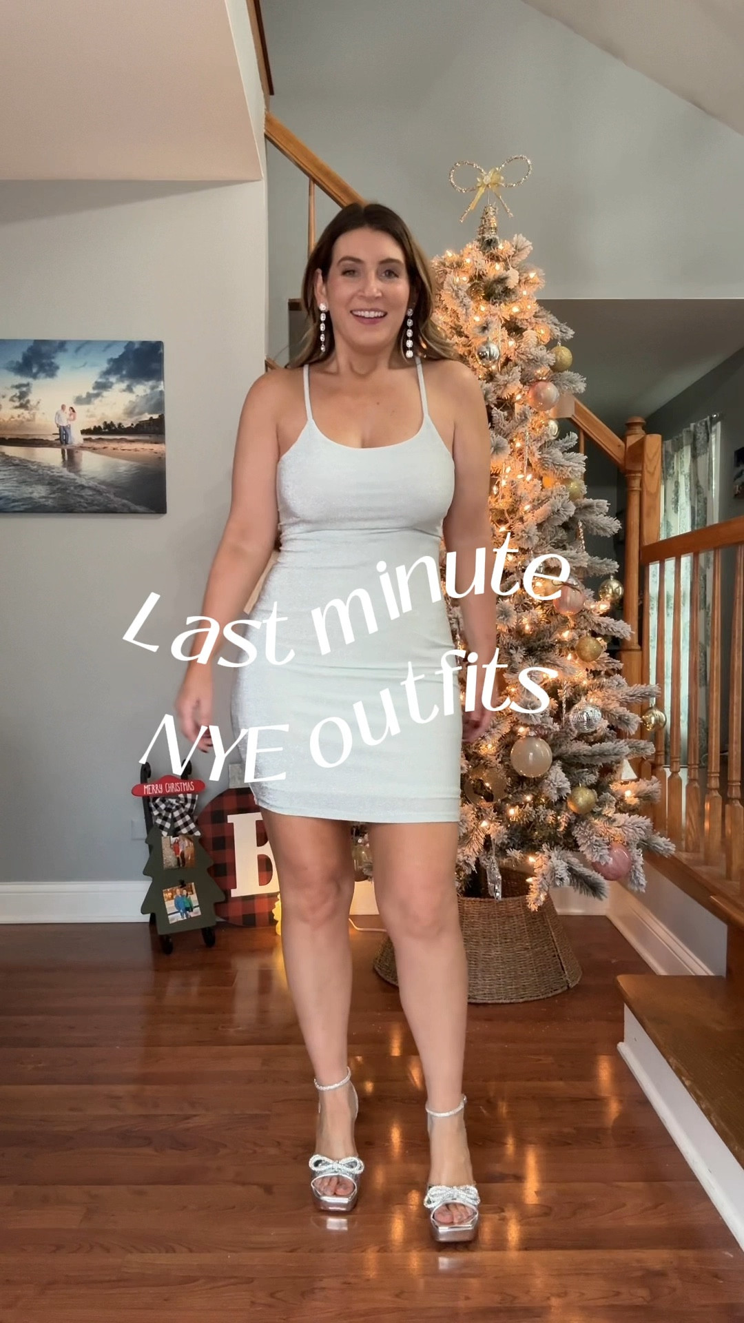 Last Minute NYE Outfits, New Years Eve outfit ideas, holiday outfits, date night outfits, Amazon outfits, Amazon fashion, silver mini dress, silver platform heels, easy outfits 


#LTKHoliday #LTKShoeCrush #LTKFindsUnder50