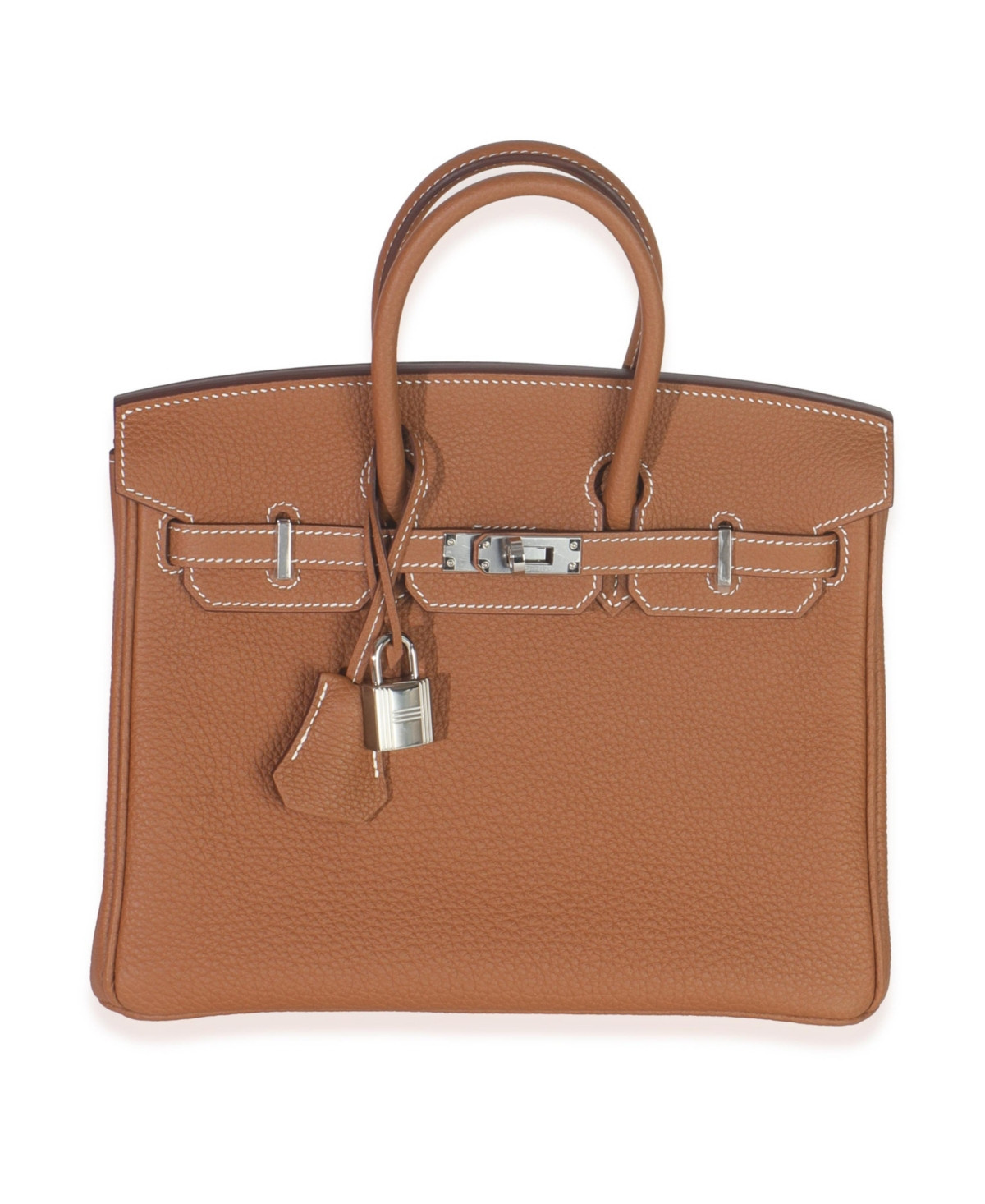 Pre-Owned HERMES Gold Togo Birkin 25 Phw - Brown | Macy's
