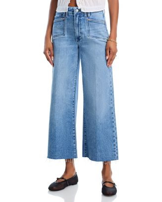 Anessa High Rise Patch Pocket Wide Leg Jeans in Bebop | Bloomingdale's (US)