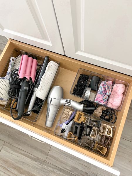 One spot for all of my favorite hair products, including my blow dryer, which blow dries my hair and under five minutes and my favorite color clips that are on sale for 50% off! 
