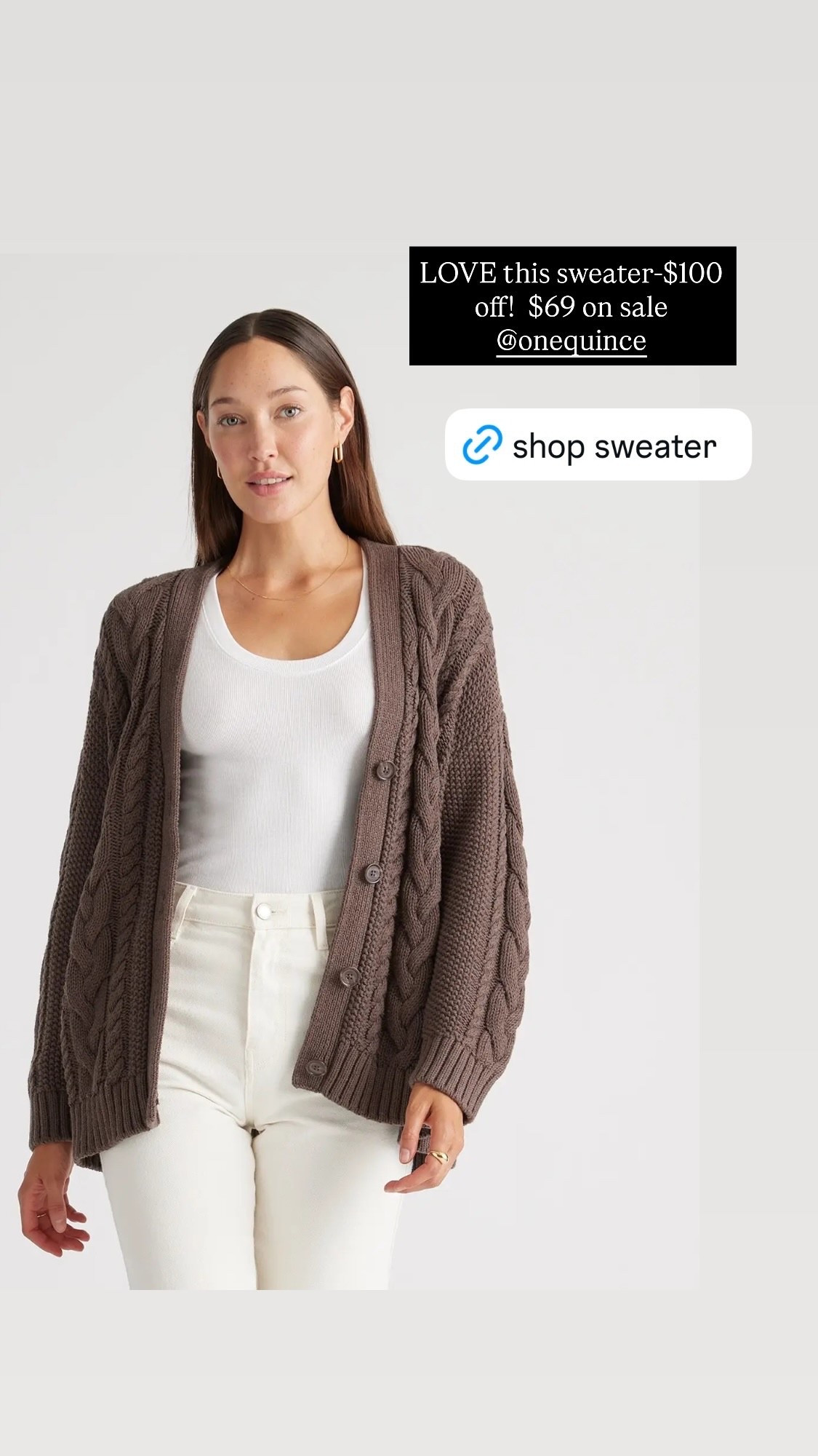 LOVE this sweater-$100 off! $69 on sale @onequince