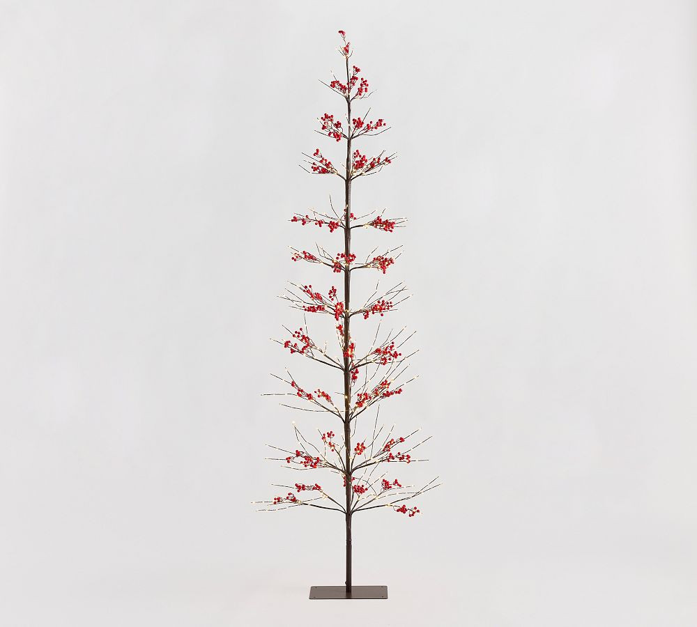 Lit Twinkling Twig Berry Tree | Pottery Barn (US)