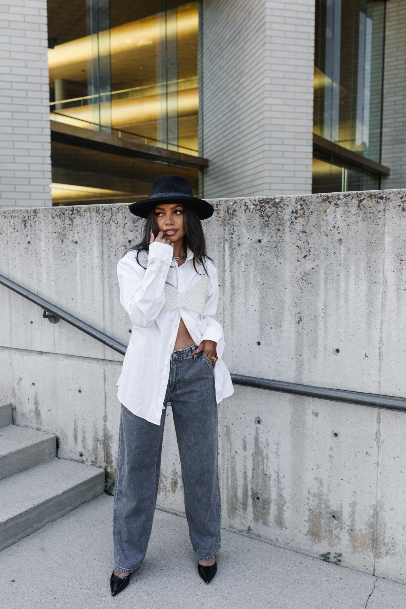 Pearls #menswear #hat #pearltop #blackjeans

#LTKunder50 #LTKstyletip #LTKfit