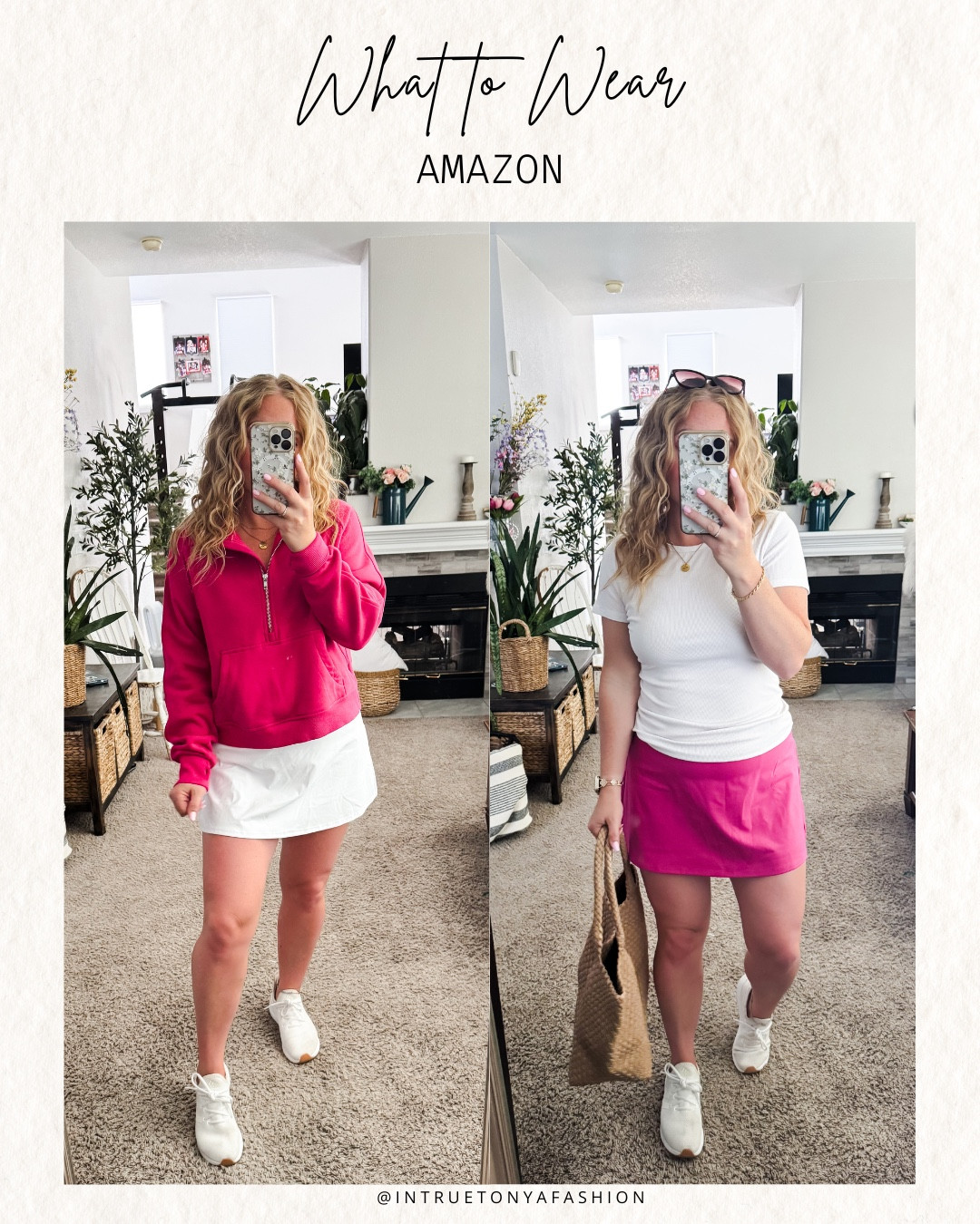 Tennis skort outfits from amazon 





Amazon outfits, summer outfit inspo, outfit ideas, casual outfits amazon, amazon outfits every day, outfit ideas 2026, summer outfits, late summer outfits Amazon, pink tennis skirt, white tennis skort, quarter zip pullover, sports mom outfit

#LTKootd #LTKActive #LTKPetite