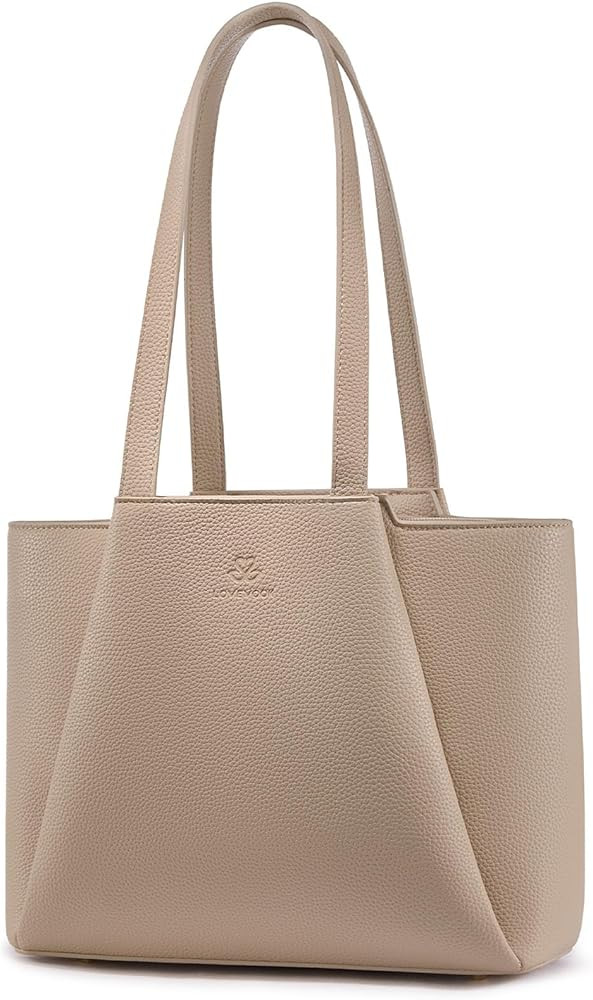 LOVEVOOK Shoulder Bag for Women - Vintage-Style Top Handle Shoulder Bag,Faux Leather Small Purse ... | Amazon (US)