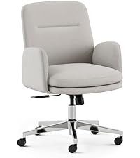 Branch Softside Mid Century Modern Office Chair, Vegan Leather - Removable Arms & High Back Desig... | Amazon (US)