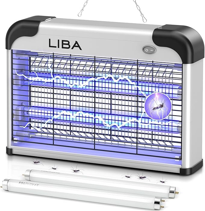 LiBa Electric Bug Zapper, Indoor Insect Killer - (2) Extra Replacement Bulbs - Fly, Mosquito Kill... | Amazon (US)