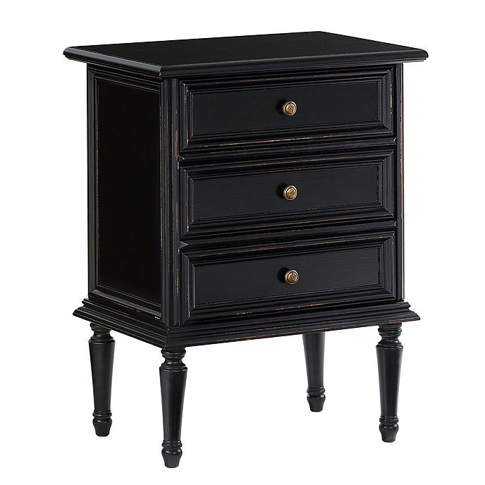 Emile Wooden Side Table 3 Drawer Nightstand | Ballard Designs, Inc.
