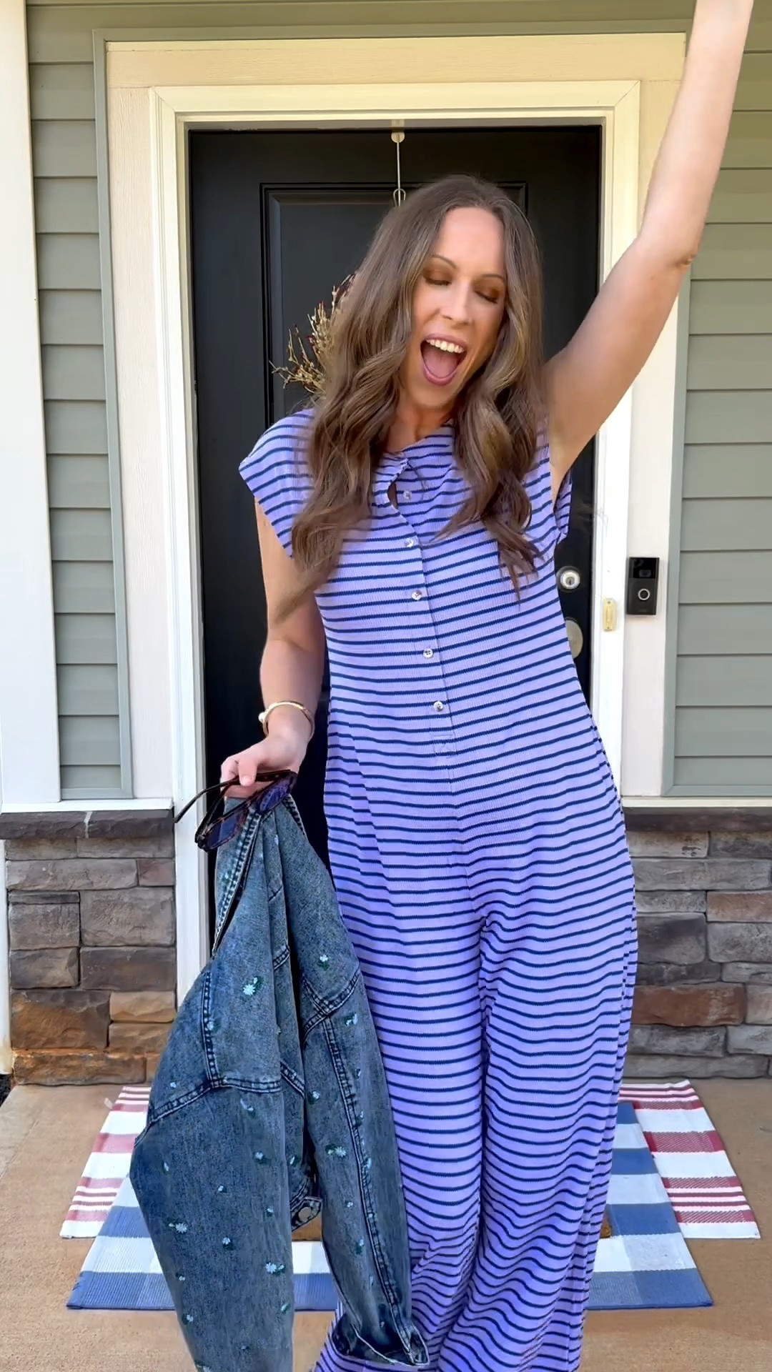 Casual outfit idea 💜💜

Purple jumpsuit, Amazon fashion, travel outfit, Jean jacket

#LTKdayinmylife #LTKgrwm #LTKootd