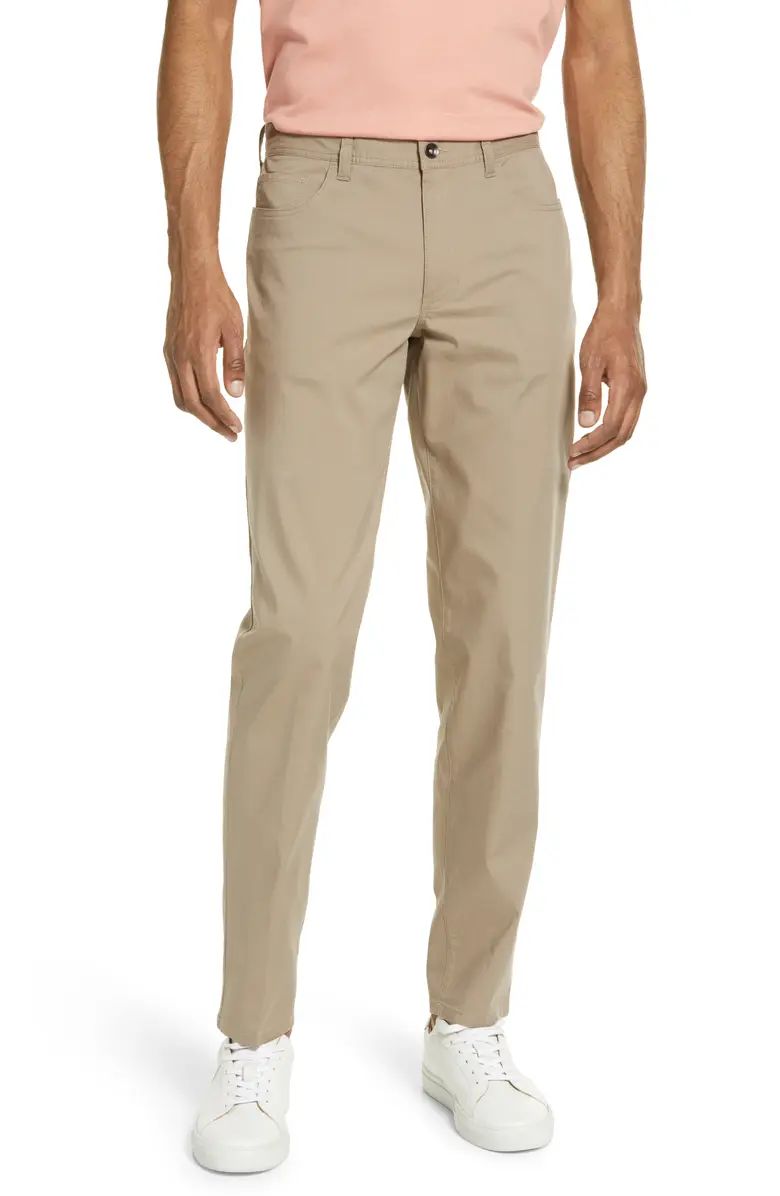 5 Pocket Slim Fit Cotton Blend Pants | Nordstrom