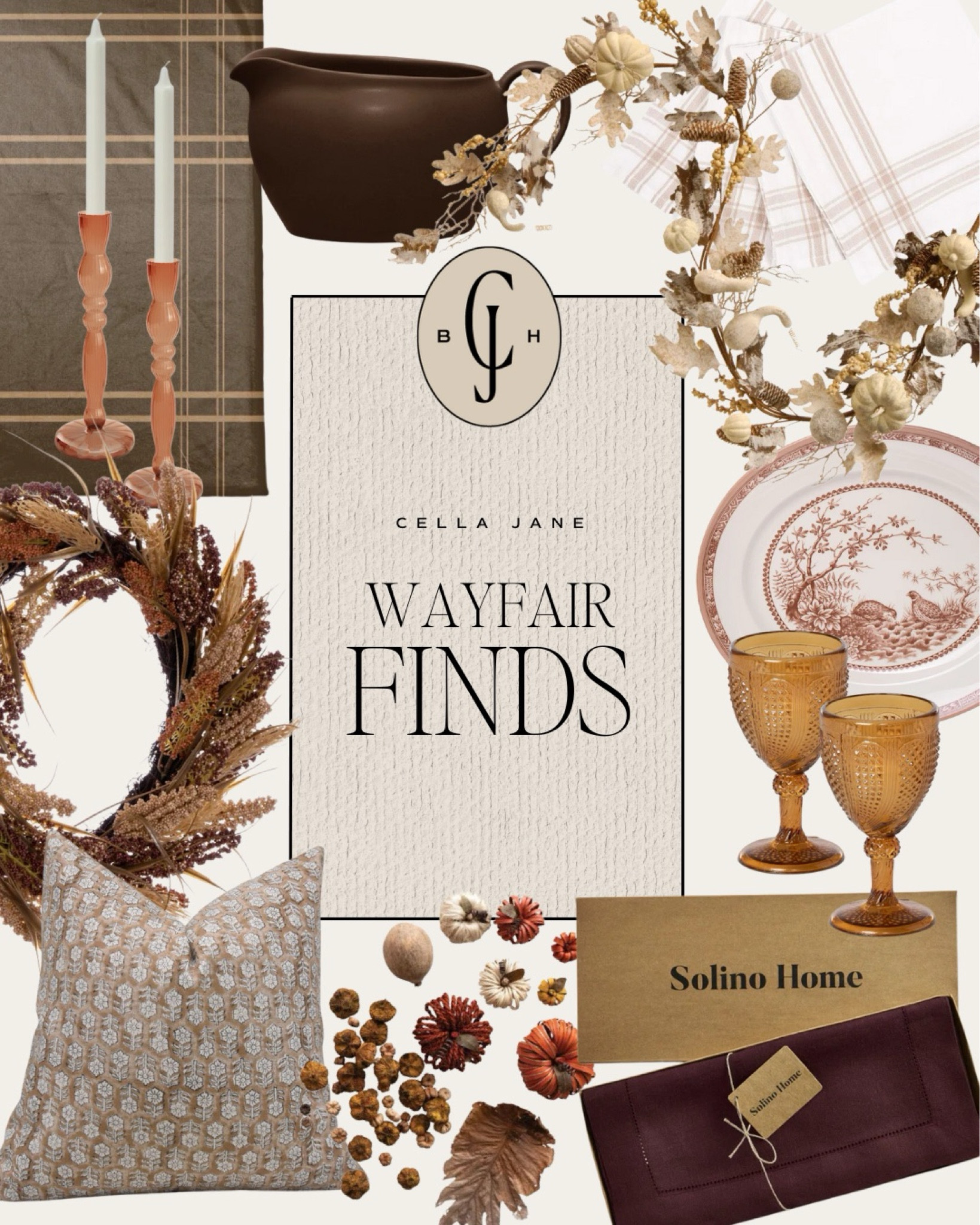 Thanksgiving tablescape and home decor finds 