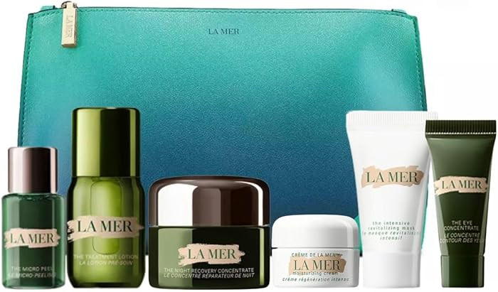 La Mer Skincare Travel Size Gift Set Lifting and Firming Mask, Regenerating Serum, The Eye Concen... | Amazon (US)