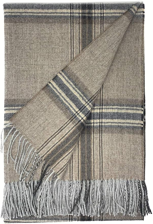 | Tartan Plaid Alpaca Throw Blanket (Toasty Plaid) | Amazon (US)