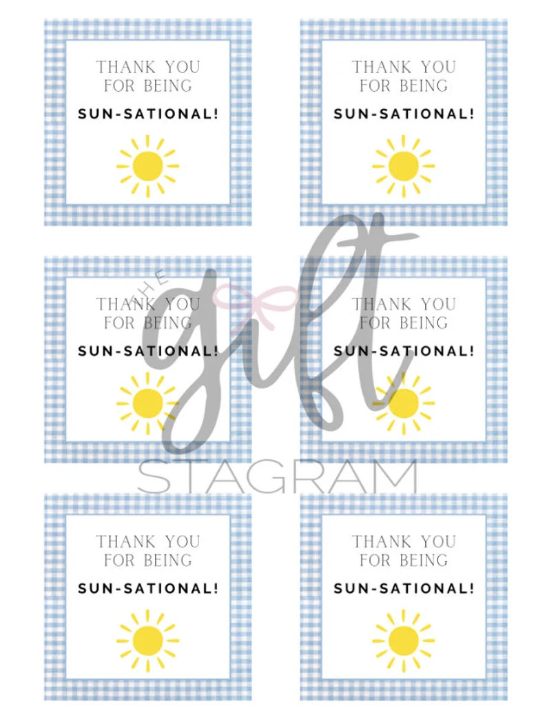 You Are Sun-sational Gift Tag | DIGITAL DOWNLOAD | Teacher's Appreciation Gift Tag | End of Schoo... | Etsy (US)