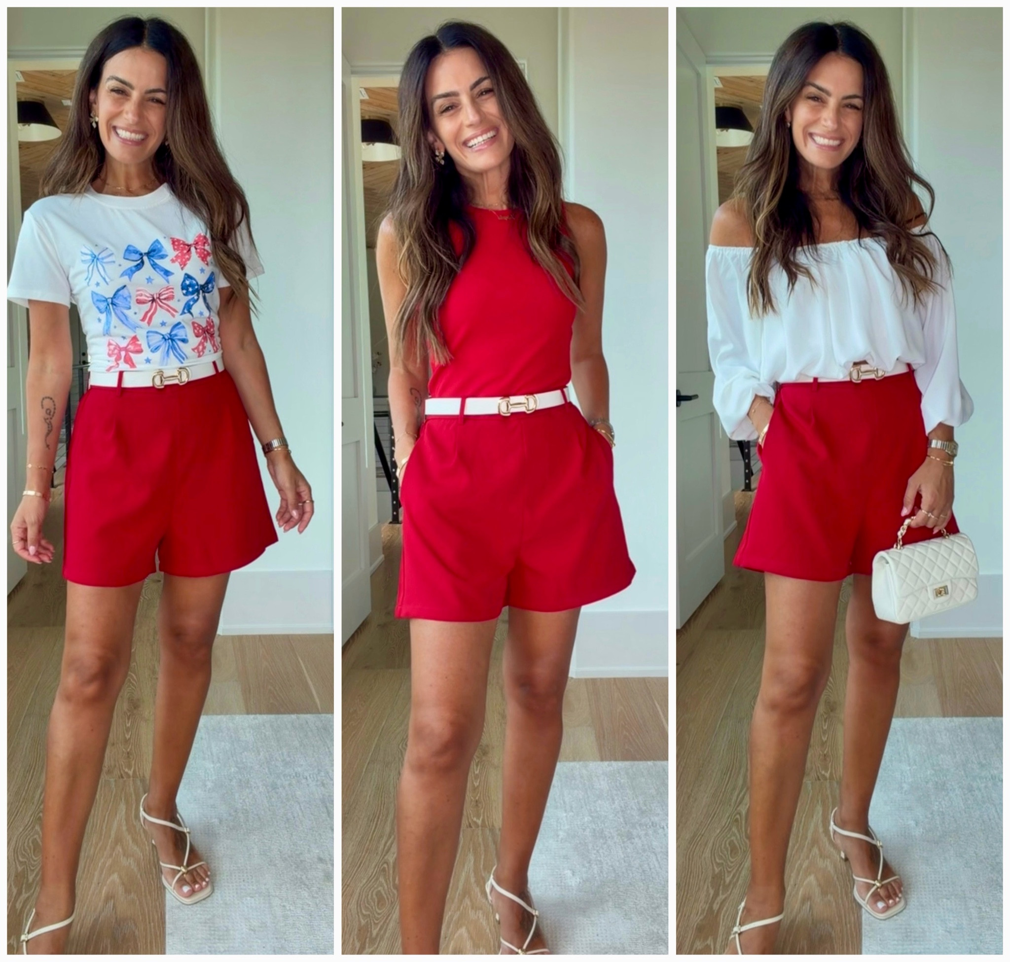 ❤️Red Shorts Set

#LTKTravel #LTKSaleAlert #LTKOver40