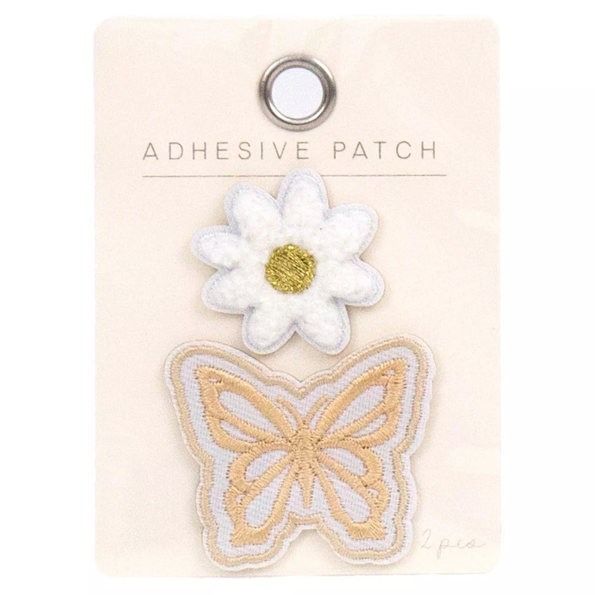 Horizon Group Daisy and Butterfly Adhesive Patch Set 2pc | Target