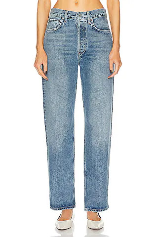 Fran Low Slung Easy Straight Jeans | FWRD 