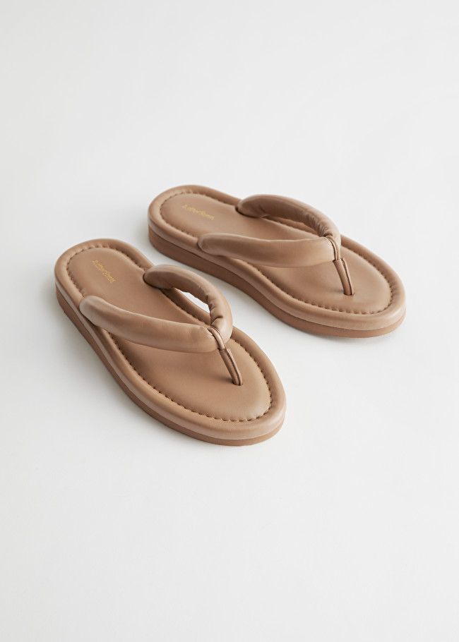 Padded Strap Leather Flip Flops | & Other Stories (EU + UK)