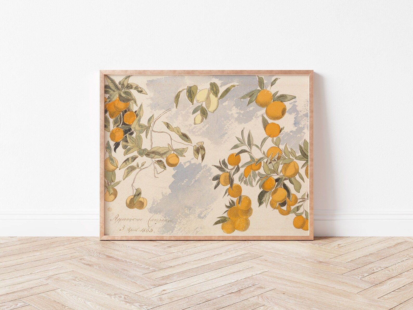 Lemons & Oranges Printable Art Vintage Oil Painting Antique | Etsy | Etsy (US)