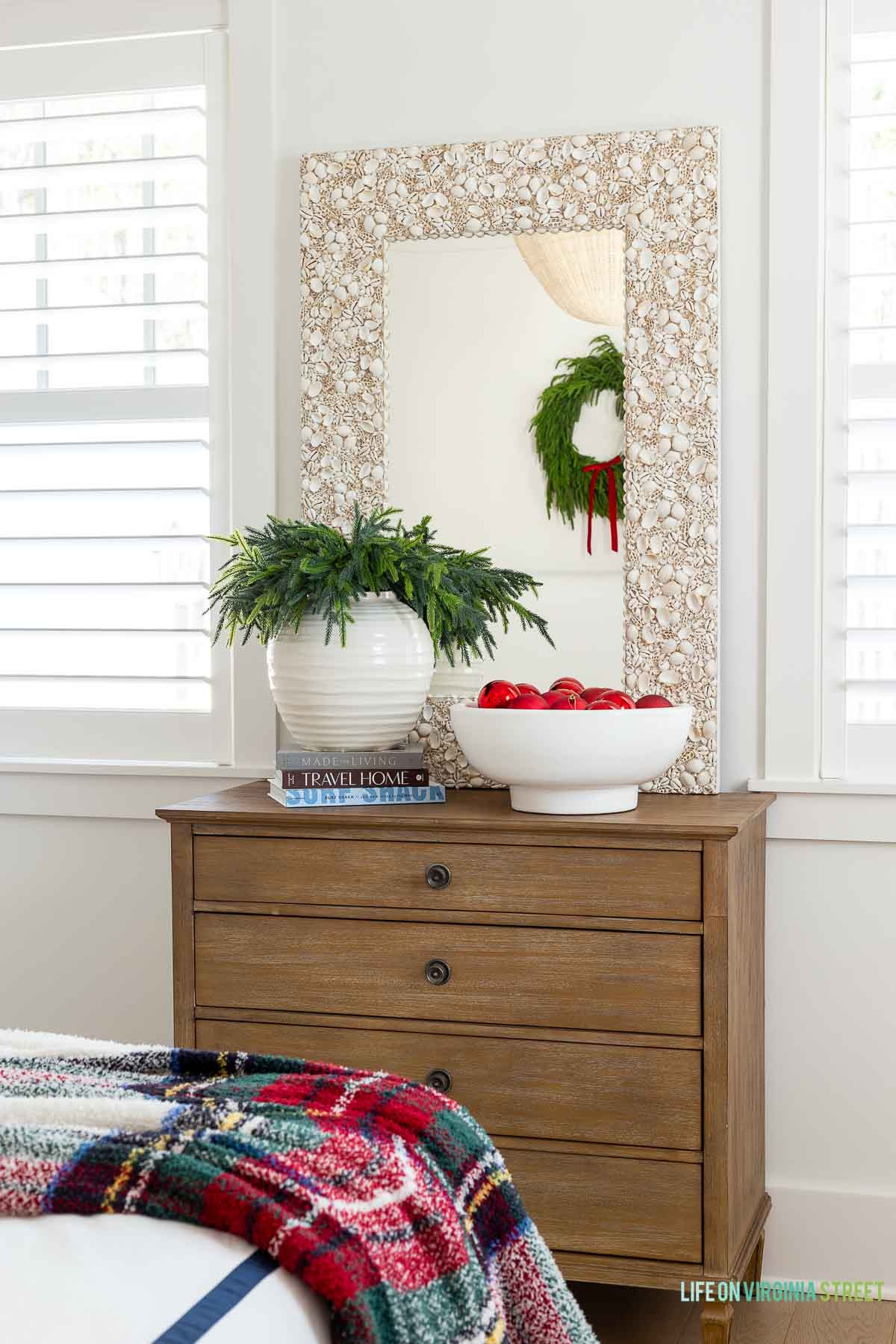 Coastal Christmas guest bedroom  

 #LTKHoliday #LTKSeasonal #LTKHome