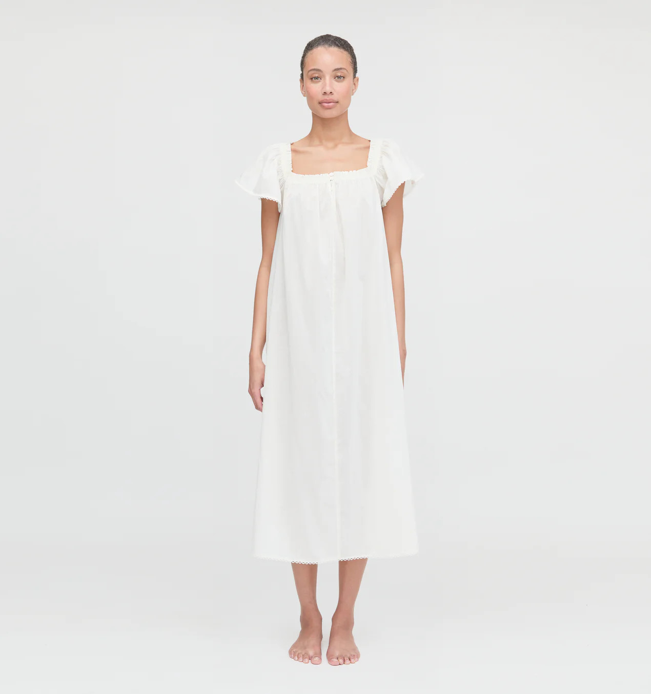 The Therese Nightgown - Soft Ivory | Hill House Home US