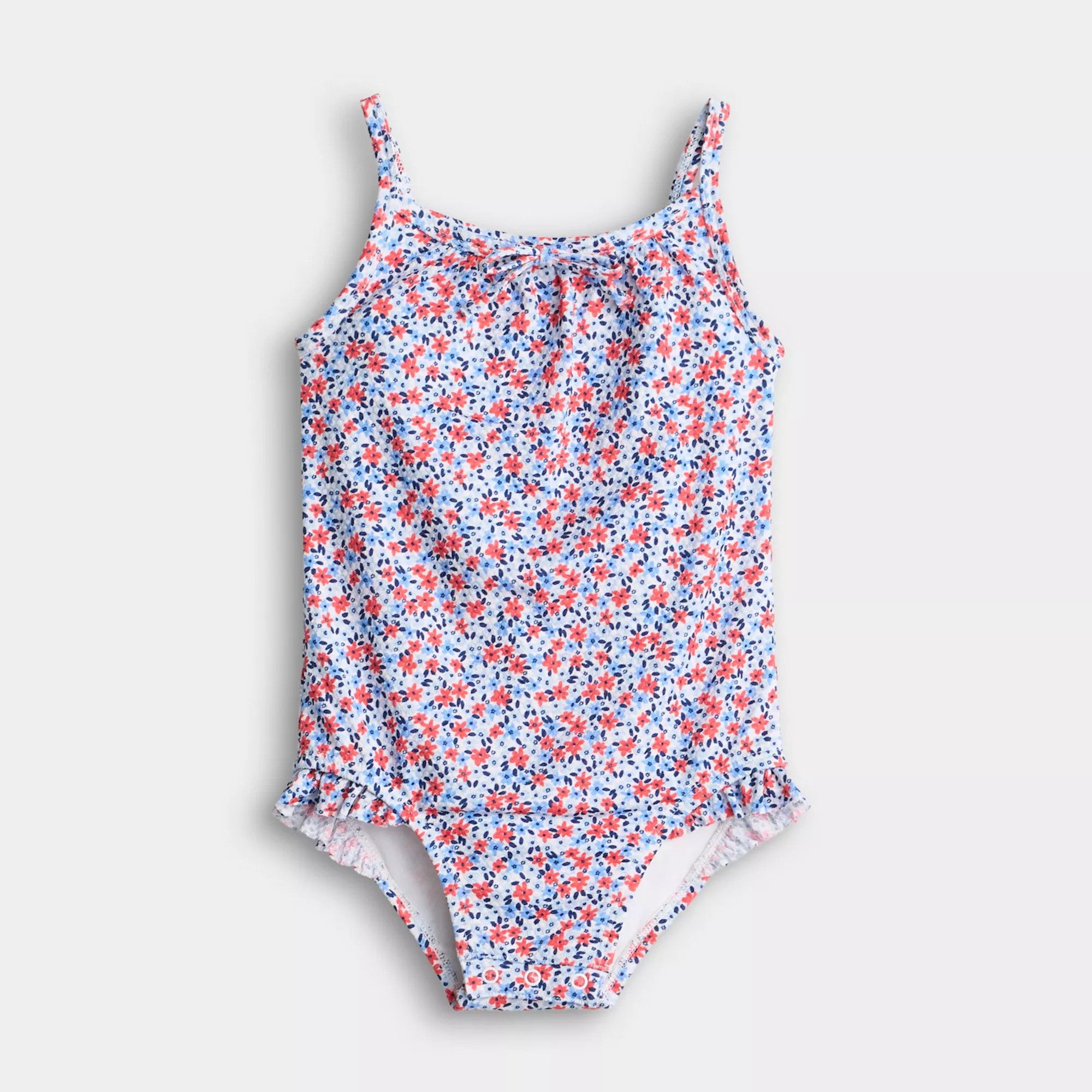 Baby & Toddler Girls Jumping Beans® Swim Tie-Front One-Piece | Kohl's