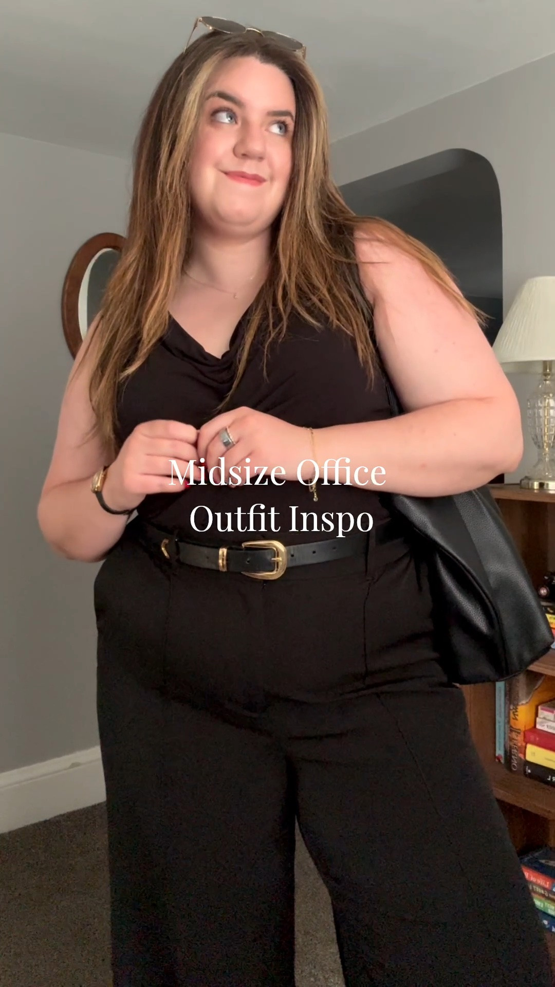 This whole look I found thrifting but I linked similar items below! The pants are originally from @Target, the Wild Fable line. 

Office outfits, midsize outfits, midsize looks, workwear

#LTKootd #LTKMidsize #LTKPlusSize