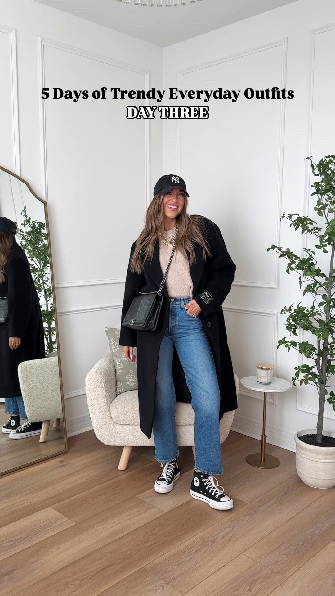 Trendy everyday outfit!! I love how this outfit turned out and you could easily dress it up with some booties (I’ll link my fave pair below). I also added similar coats at different price points!

I’m wearing a small in the sweater, medium in the coat and 25 in the jeans. Jeans are dance around wash 

#LTKStyleTip #LTKWatchNow