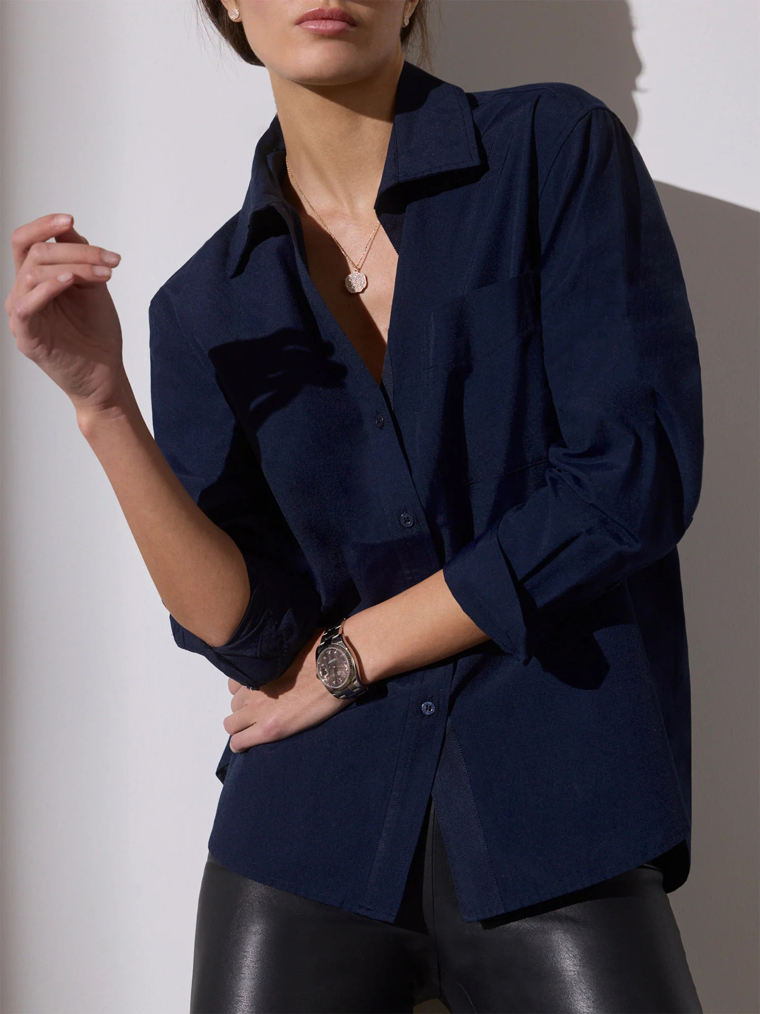 Brochu Walker | Women's Everyday Shirt in Navy | Brochu Walker