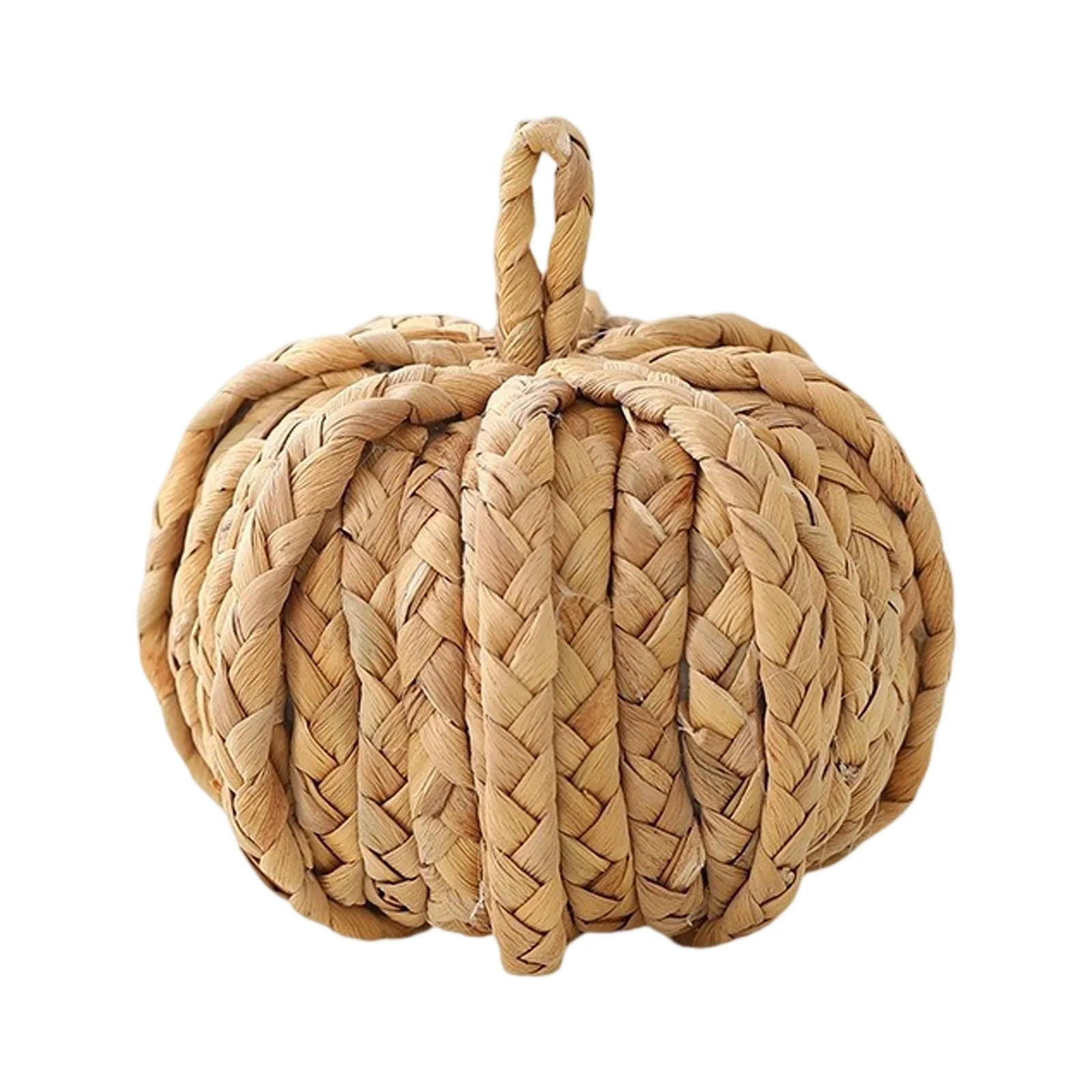 Woven Pumpkin Decoration - Rustic Halloween Home Decor, Fall Harvest Table Centerpiece, Natural S... | Walmart (US)