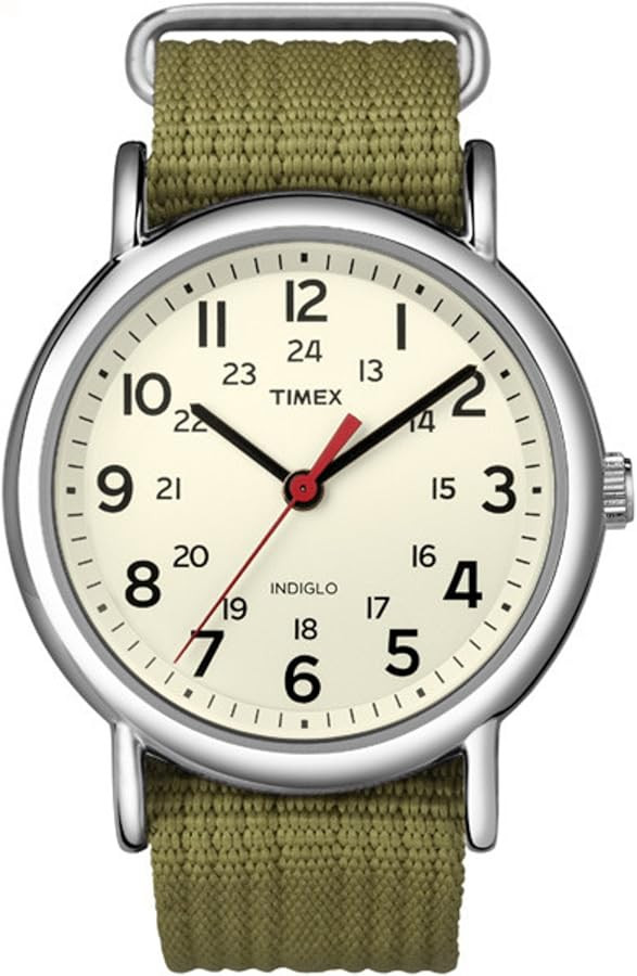 Timex Weekender Analog Watch, Adjustable Durable Nylon Fabric Slip Through Strap
        Unisex, ... | Amazon (US)