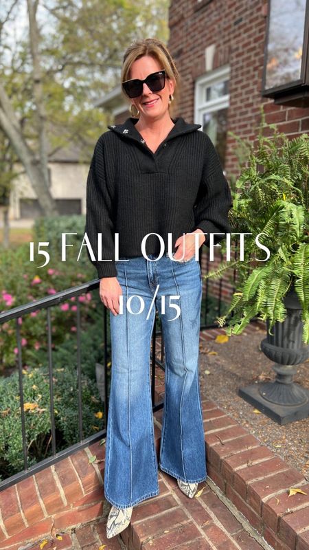 🍂 15 Fall Outfits🍂

Day 10/15…. Flare jeans are trending again, and we are there for it! Make it simple and pair your flare jeans with a sweater and heeled booties. We get asked a lot if petite people can wear this style of jean... And
 the answer is yes! More info on this topic over on the blog =>

https://effortlesstyle.com/3-pairs-of-jeans-you-need-this-season/

#LTKstyletip #LTKunder100 #LTKSeasonal