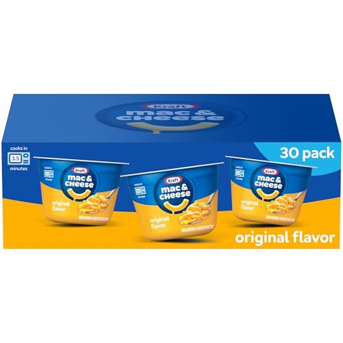 Kraft Original Flavor Mac & Cheese, 30 ct Box, 2.05 oz Cups | Amazon (US)