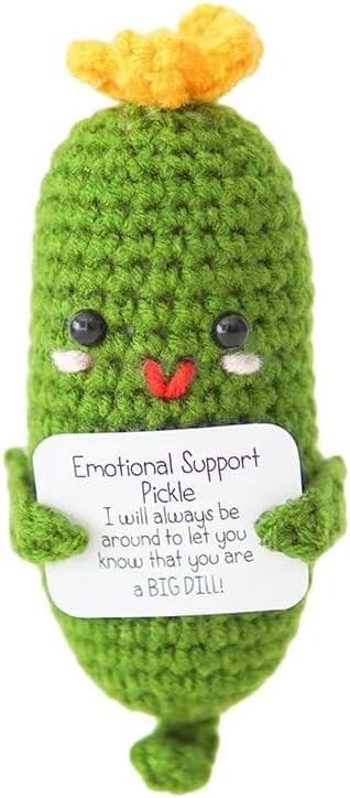 Pickle Buddies Sunny Emotional Support Pickle Crochet Positive - Positive Pickle, Emotional Suppo... | Amazon (US)