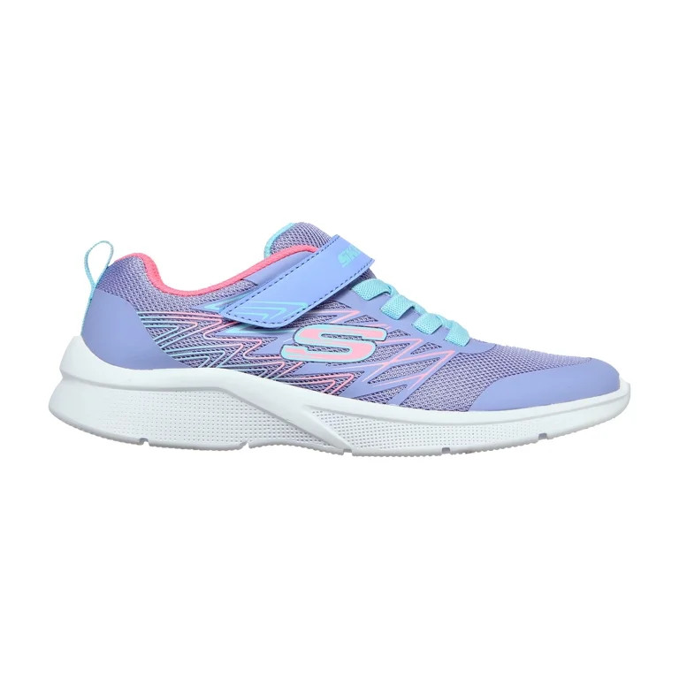 Skechers Kids Girls Microspec - Bold Delight Sneaker, 10.5-5.5 | Walmart (US)